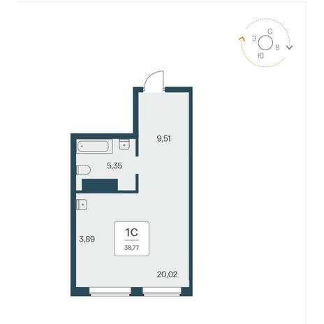 Вариант №13906, 9-комнатная квартира в жилом комплексе Расцветай на Авиастроителей