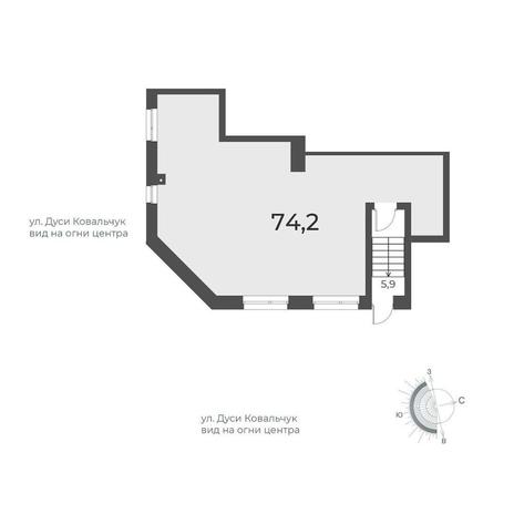 Вариант №12316, 1-комнатная квартира в жилом комплексе 