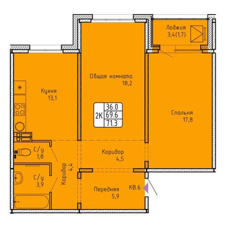 Планировка дск 3 комнаты