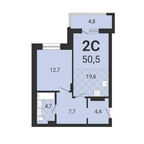 Вариант №13329, 2-комнатная квартира в жилом комплексе Тетрис